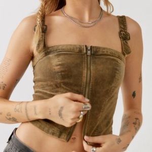 UO Cleo Cargo Bustier Top L